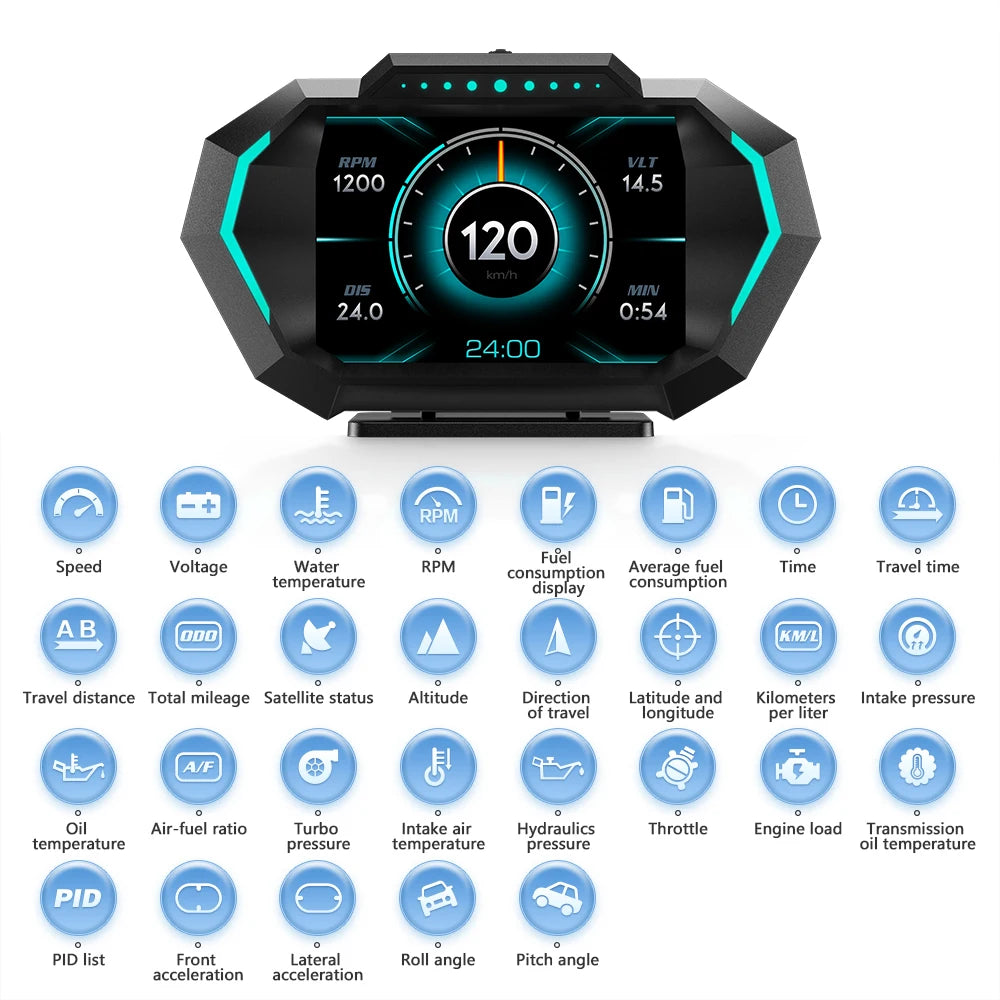 OBD+GPS HUD P24 Head Up Display