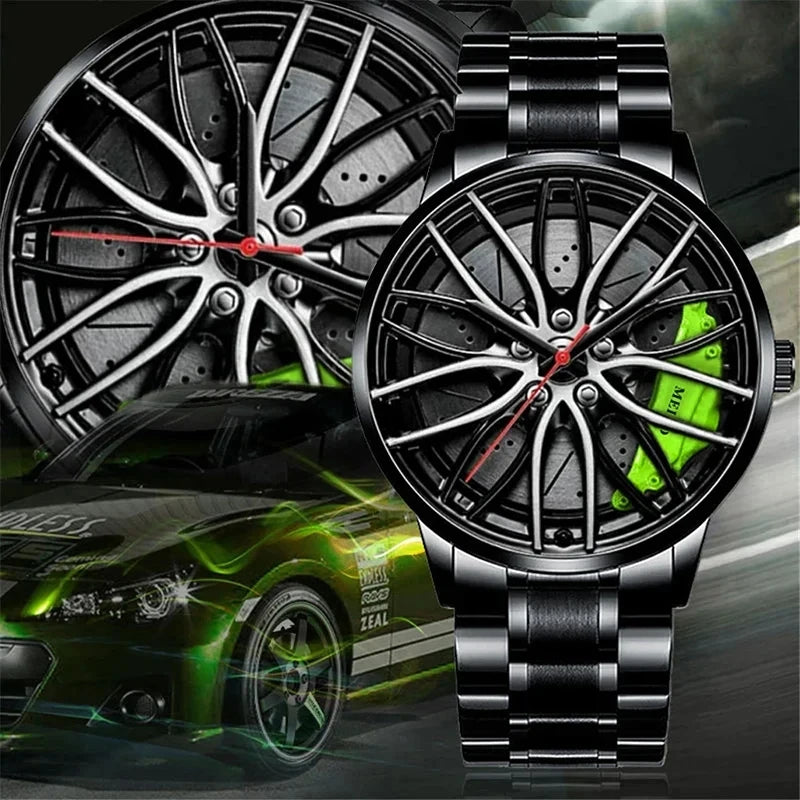 Car wheel watch 